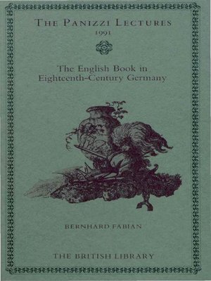 cover image of English Book in Eighteenth-Century Germany